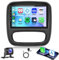 Android Autoradio 2 Din für Opel Vivaro Renault Trafic FIAT Talento Nissan NV300 mit Wireless Apple Carplay Android Auto Navi GPS WiFi 9 Zoll Autoradio mit Bluetooth FM/RDS/DAB/DVR Rückfahrkamera