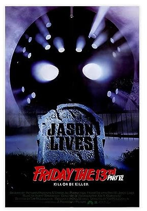 Poster Friday The 13th Part 6 Jason Lives American Horror Franchise Film Cover Schlafsaal Schlafzimmer Wal Leinwand Poster Schlafzimmer Dekor Sport Landschaft Büro Zimmer Dekor Geschenk ungerahmt 30