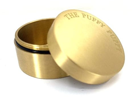 The Ultimate Brass Stash, Smell Proof Jar, Airtight Container Best Use as Coffee Storage and Spice Jar, Storage Container for Tobacco Blends and Herbs