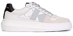 Calvin Klein Jeans Damen Chunky Cupsole Sneakers, Weiß, 38 EU