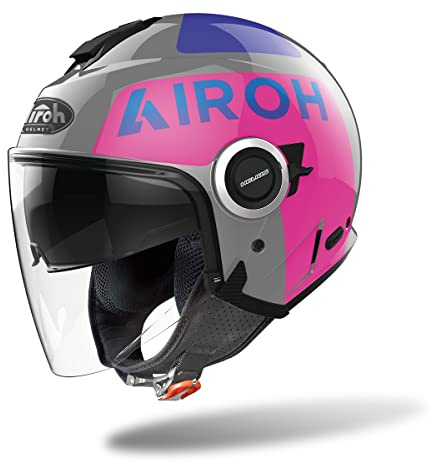 AIROH CASCO HELIOS UP PINK/GREY GLOSS XL