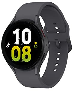 Samsung Galaxy Watch 5 (44 mm) Bluetooth - Smartwatch mit Fitnesstracker, Graphit, deutsche Version (Generalüberholt)