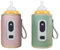 Baby Flaschenwärmer, USB Flaschen Wärmer Babykostwärmer Milchwärmer mit LCD Display MilchflaschenwäRmer Flaschenwärmer Auto für Unterwegs und Zuhause für alle Flaschen,Baby Tasche (Rosa)
