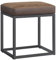 SONGMICS HOME Sitzhocker, Rechteckig, Kunstleder, Braun, 41T x 41B x 44H cm, bis 300 kg Tragfähigkeit