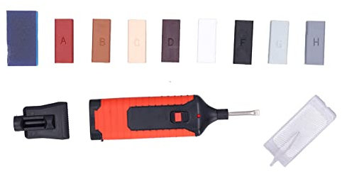 Electric Heating Pen Wax Blocks Set for Furniture Refinishing, Easy Crack Gaps Repairing Tools for Tile Stone and Porcelain Repair