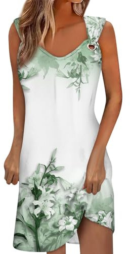 RMBLYfeiye Temu Shop Kleidung Damen Midi Kleider Damen Wickelkleid Damen Elegant Damen Kleider Sommer Lang Maxikleider Damen Sommer Festliche Kleider Für Damen Hochzeitskleider (Green, XL)