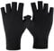 EUZUXU UV Shield Handschuhe Nägel, Maniküre Handschuhe Professionelle Anti-UV Schutz Fingerlose Handschuh, für Nagellack Nagel Kunst Trockner, Schwarz