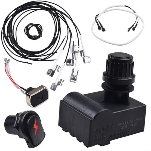 Kit di accensione per barbecue, per Char-bro-il Commercial 463644220, 463644220, 463241013, 463241014, 466241013, kit di accensione per barbecue (4 teste)