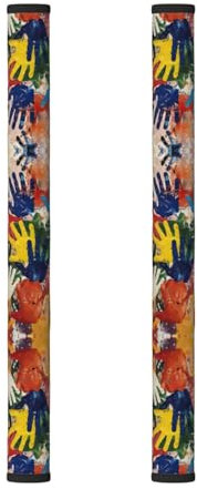 JEJEA Kids Hand Print Print Refrigerator Door Handle Cover,Handles Antiskid Protector Gloves,Kitchen Appliance Decor