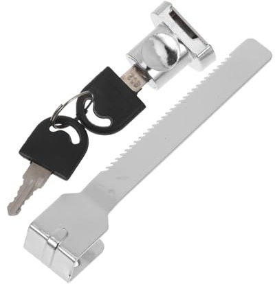 Angoily Glass Cabinet Display Case Lock Keys Sliding Door Lock for Freezer and Refrigerator Anti-Theft for Commercial Ice Cream Freezers