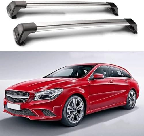 CaoYH Dachgepäckträger Dachträger Kompatibel Für Benz CLA Shooting Brake Wagon 2015+ Transport Einer Dachbox Fahrradträger Aluminium Dachträger Relingträger