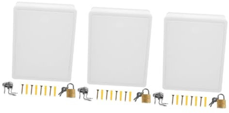 Garneck 3pcs Box Milk Insulated Box for Outside Wall Mount Milk Storage Mini Bottles Organizer