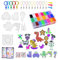 Fiyuer Cuentas para Planchar 5mm, 7300 Piezas 24 Colores Hama Beads, Plásticos Beads Kit, Cuentas para Planchar con Plantillas, Plantilla DIY Manualidad para Fiesta Cumpleaños Niños