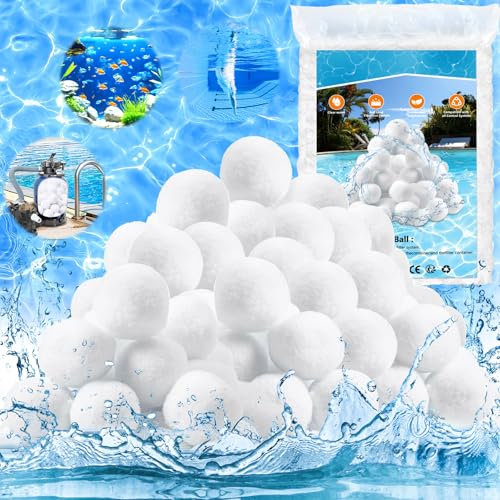 CIANBIFN 1200g Sfere Filtranti per Piscina, Palline Filtro Piscina Equivalente a 40kg di Palline per Filtro Piscina, Palline Filtranti per Piscina per Pompa, Acquario, Piscina