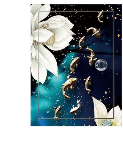 KANLVU Cache Compteur Electrique Mural Imperméable à l'eau Cache Tableau Electrique Autocollant Couvercle De Panneau électrique Décoratif Accrocher des Tableaux(62cm*82cm,H)