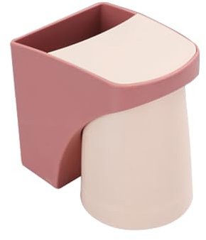 Alleshelfer 1 Stück Zahnbürstenbecherhalter Kein Bohren erforderlich Wandzahnbürstenbecher-Set Zahnbürstenhalter Kein Bohren erforderlich Zahnbürstenbecherhalter Kein Bohren erforderlich (Rot)