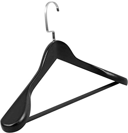 VICASKY Pulloverbügel Aus Holz Und Edelstahl Breiter Und Dicker Trockenbügel Multifunktionale Wäschebügel Für Schwere Kleidung rutschfeste Schrank-hängezubehör