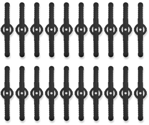 WUSJCOF 20 lames de rechange en plastique, lames universelles pour coupe-bordures, compatibles avec les tondeuses 3 en 1 et les mini-tondeuses