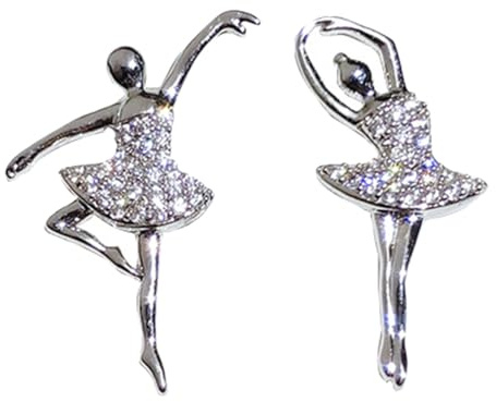 CALLARON Boucles d'oreilles à tige légères pour danseuse de ballet pour femme, bijou tendance pour danseuses, fête, mariage, cérémonie de remise de diplôme, rendez-vous