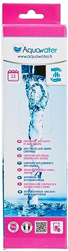 AQUAWATER - 104996 - cartucho de carbón activado para el agua potable - Para un tazón de tamaño estándar de 10