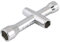 Dilwe Kreuzschlüssel, | 5.5mm-7mm | Ringschlüssel | Universelle ​Zubehörwerkzeuge für Schraube und Mutter M2 / M2.5 / M3 / M4 für Modellbau/Familie/Outdoor usw.