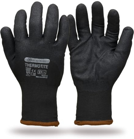 Blackrock Thermotite Thermal Safety Work Gloves | With Sandy Nitrile Grip Cold Resistant Protective Gloves EN388 EN511 - Size 10/XL