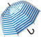 Glockenschirm Automatik Metallic Stripes - Blau