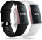 Faliogo 2 Stück Ersatzriemen Kompatibel mit Fitbit Charge 3 Armband/Fitbit Charge 4 Armband, Weiches Sports Uhrenarmband Armbänder für Damen Männer, Klein, Schwarz/Weiss