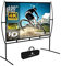 GT GETCO TECH Projector Screen with Stand, 100 Foldable Portable Movie Screen, 16:9, HD 4K Double Sided Indoor/Outdoor Projection Screen for Home Theater