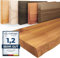 LAMO Manufaktur Wandregal Holz Baumkante | Regal Farbe: Rustikal | Pure: ohne Montage Set | 160 cm