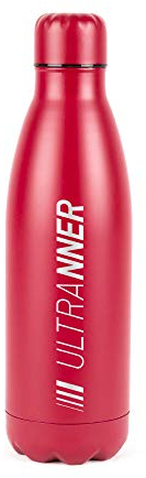 ULTRANNER - KONGUR | Botella de Agua Acero Inoxidable Ciclismo y Otros Deportes de 750 ml - Botella de Agua BPA Free - Botella Termo Para Usar Durante Actividades Deportivas - Color Rojo