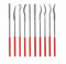 Set di 10 lime ad ago diamantate per intagliare il legno, gioielliere, vetro, roccia, carburo, oro