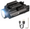 TrustFire Lampe Pistolet Tactique, GM35 1350LM LED Lampe Militaire Lumière Allume Lampe de poche à dégagement rapide brillant,Compatible avec Rail Pictinny glock 17/19/20/22