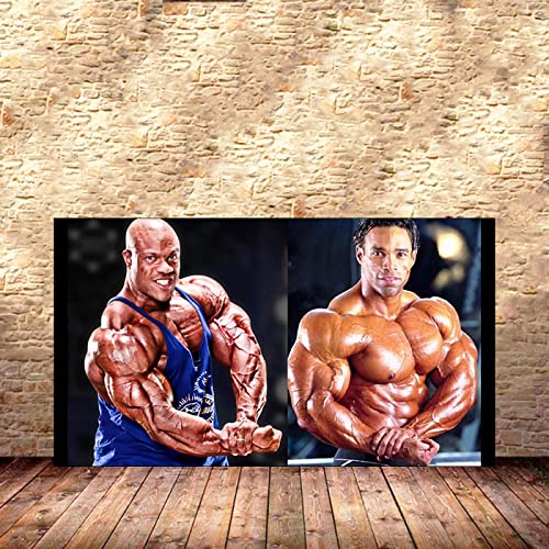 Hnyjyfa Kevin Levrone Poster Kraftprotz Bodybuilding Poster Trainings Poster Haus Fitness Deko Mann Übungs Motivzitat Gemäldedrucke Inspirierendes Wand Bilder Gym Poster 0318394
