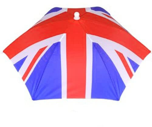 Vision4ever Union Jack Umbrella HAT, Adult, Platinum Jubilee, Street Festival