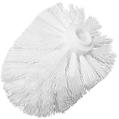 TaoYu Tête de Brosse Universelle de Rechange pour Cuvette de Toilette - avec des Poils rigides Robustes, Le Nettoyage en Profondeur est Simple - Tête de Brosse WC avec Poils rigides Robustes Blanc