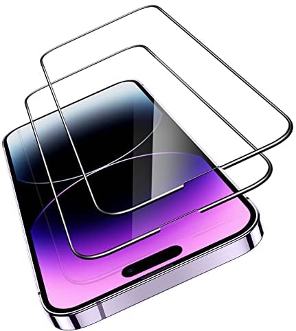 ESR für Panzerglas Armorite Schutzfolie kompatibel mit iPhone 14 Pro Max, sehr Robustes Gehärtetes Glas, praktischer Ausrichtranhmen, 2 Stück