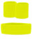 krautwear Damen Mädchen Schweißbänder Stirnband 2 Armbänder Beinstulpen Handschuhe 80er Jahre Set Neon Pink (Schweißbänder Set, gelb)