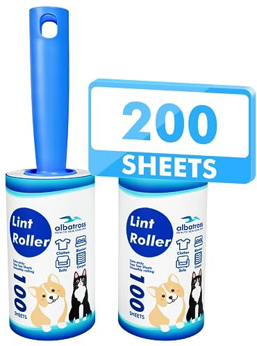 Lint Rollers 200 Sheets Lint Remover for Pet Hair, Couch, Clothes Furniture, and Carpet