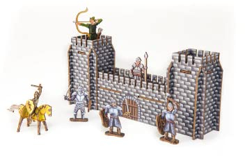3D Bastelset Ritterburg aus Holzpappe