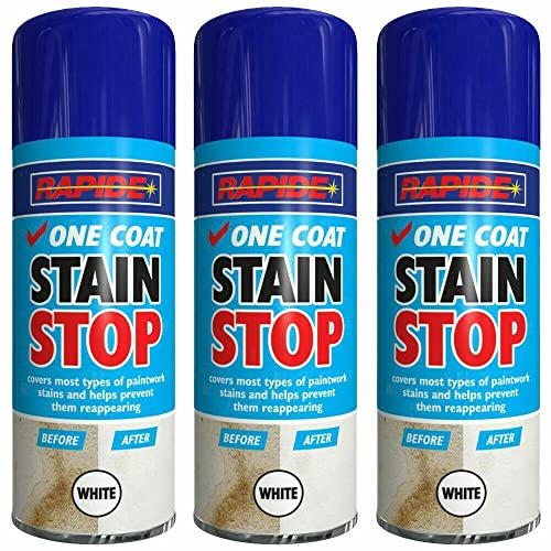 AMBERLINNEN LTD 400ML STAIN STOP ONE COAT PAINT SPRAY BLOCKER AEROSOL DAMP MOULD PREVENTION (2)