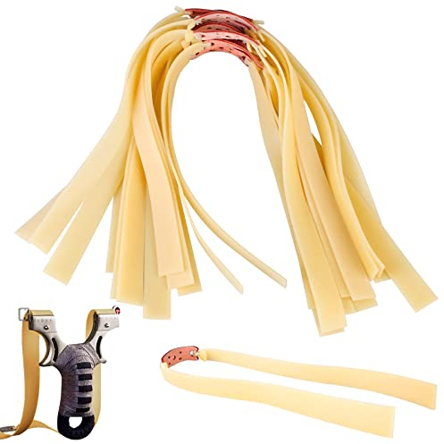 Vegena 12 Pezzi Elastico per Fionda,Elastici per Fionda 2mm,Piatto Fionda Bande di Gomma,Fionde Fasce Elastiche,Ricambio per Fionda,Fionde Professionali per Giochi di Tiro all'Aperto