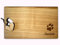 Schneidebrett Herz | Hundepfote Holzbrett personalisiert mit Name graviert, Geschenkidee, Hochzeit, Ostern, Weihnachten, Herzbrett, Frühstücksbrett Hundemama Hundepapa
