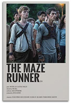 The Maze Runner Film-Leinwand-Poster, Raumdekoration, ästhetisches Poster, künstlerisches Poster für Schlafzimmer, Wohnzimmer, Wände, 30 x 45 cm, ungerahmt