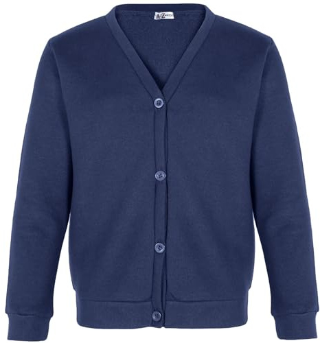 A2Z 4 Kids Girls Club Scouts School Uniform - UF Cardigan Navy 3-4