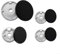 Cooker Hat Set Stove Lid, Oven Gas Hob Burner Crown Flame Cap, Gas Burner Flame Cap(Flat)