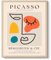 Pablo Picasso Leinwand-Kunstdrucke – abstrakte Gesichter Poster Bild Picasso berühmtes Kunstwerk minimalistische Wanddekoration für Wohnzimmer Schlafzimmer Home Office Dekoration gerahmt – 20,3 x 25,4