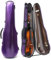 WUQIMUSC Custodia per violino 4/4 guscio rigido in fibra di carbonio leggera custodia triangolare con cinghie posteriori borsa portaoggetti accessori esterni (viola)