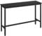 VASAGLE Bartisch, Küchentisch, Küchentresen, rechteckiger Stehtisch, Metallgestell, 40 x 140 x 90 cm, einfacher Aufbau, schmal, Industrie-Design, ebenholzschwarz-tintenschwarz LBT140B56