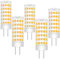 TRIJZHOU LED GY6.35 Lampe Äquivalent 50W Halogen Halogenlampe 60W AC DC 12V 550Lm 6W Bi-Pin Sockel Mini Glühbirnen Warmweiß 3000K 4 Stück [MEHRWEG]